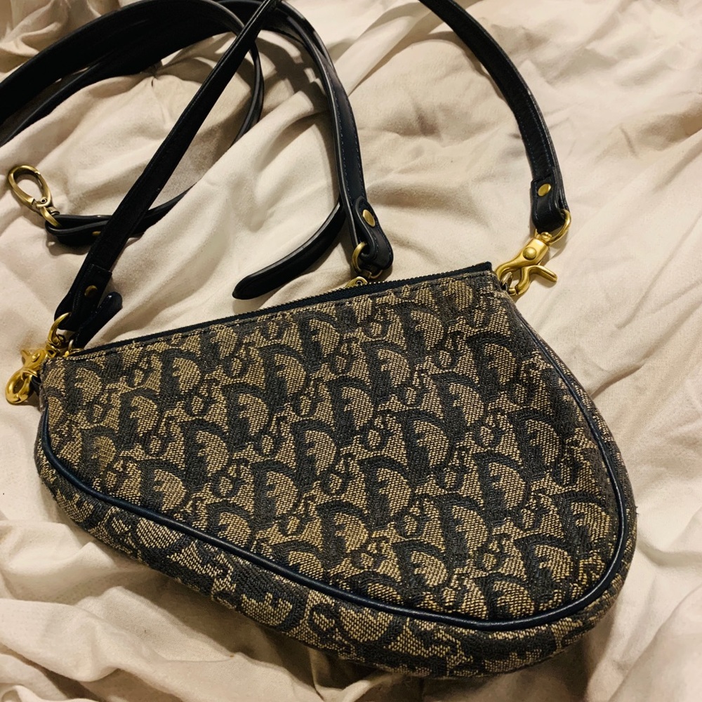 Vintage Dior mini saddle bag